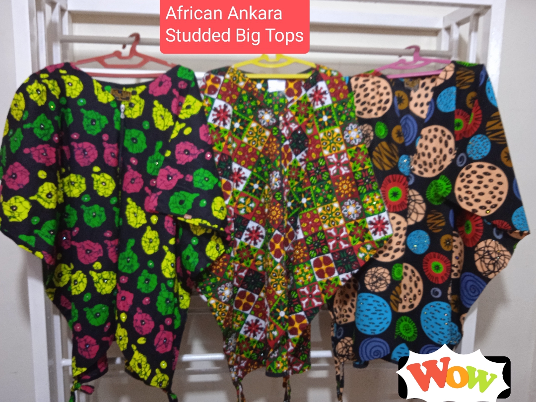 African Ankara Studded Big Tops – Expressive. Elegant. Effortless.